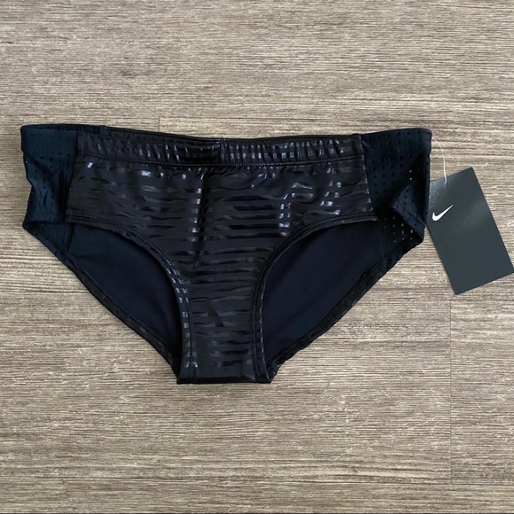 Nike Women’s Shine Stripe Bikini Bottom Swim - Picture 2 of 3